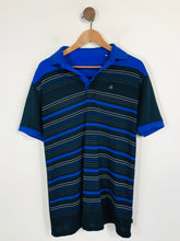 Load image into Gallery viewer, Calvin Klein Men&#39;s Striped Polo Shirt | L | Blue
