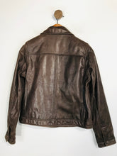 Load image into Gallery viewer, Lakeland Women&#39;s Leather Zip Biker Jacket | UK8 | Brown
