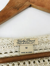 Load image into Gallery viewer, Lucky Brand Women&#39;s Crochet Hooded Cardigan | M UK10-12 | Beige
