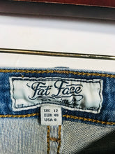 Load image into Gallery viewer, Fat Face Women&#39;s Distressed Slim Jeans | UK12 | Blue
