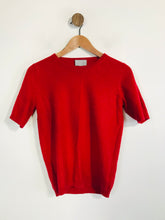 Load image into Gallery viewer, Pure Collection Women&#39;s Cashmere Short Sleeve Jumper | UK12 | Red

