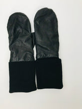 Load image into Gallery viewer, Cos Women&#39;s Leather Wool Gloves | XS UK6-8 | Black
