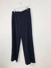 Load image into Gallery viewer, Fenn Wright Manson Womens Wool Trousers | UK14 W33 L30 | Dark Purple

