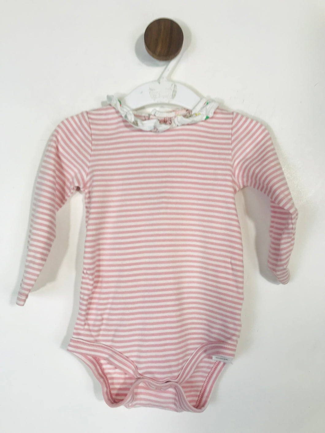 Baby Boden Kid's Long Sleeve Striped Playsuit | 12-18M | Pink