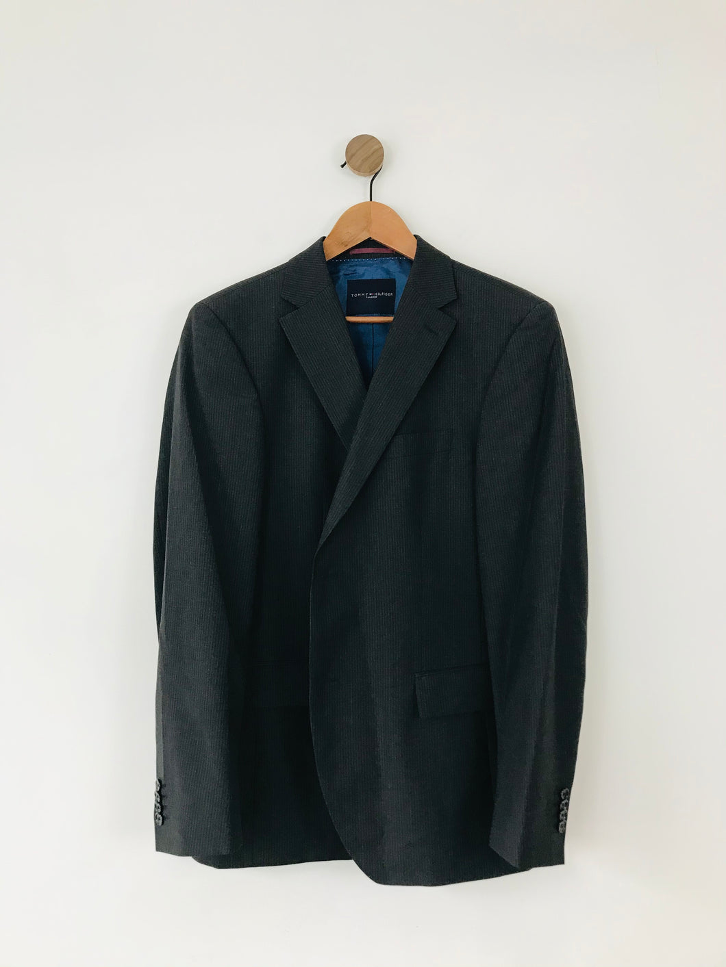 Tommy Hilfiger Men’s Tailored Suit Jacket | 40S | Black