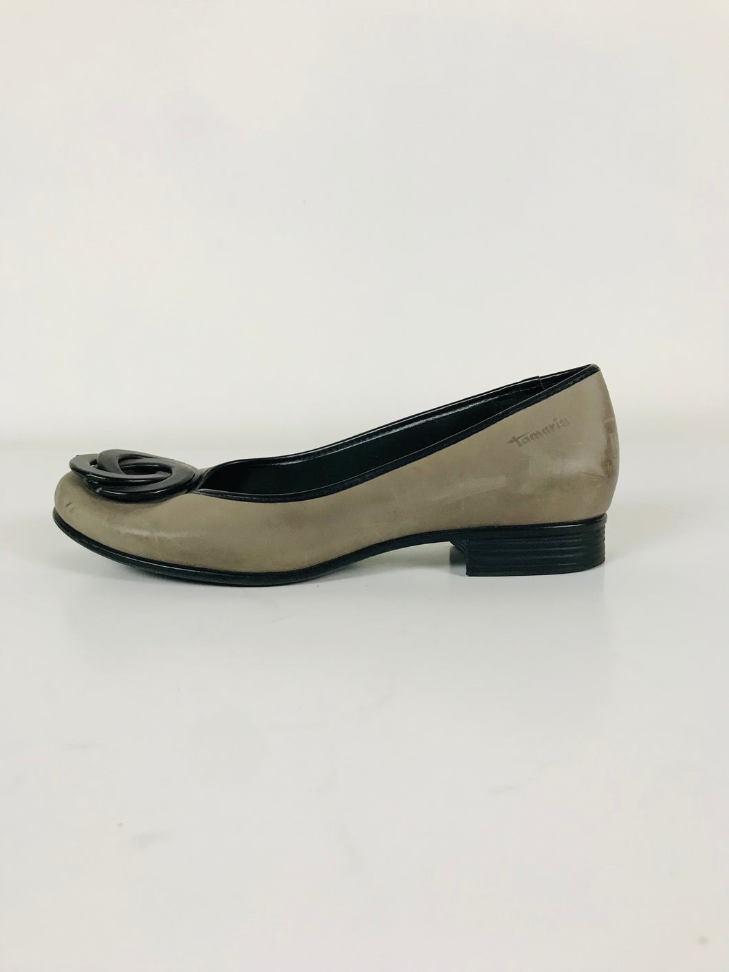 Tamaris Women's Leather Slip-on Flats Shoes | 38 UK5 | Brown