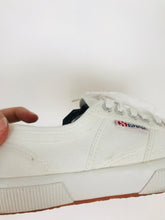 Load image into Gallery viewer, Superga Women’s Canvas Trainers | 39.5 UK6 | White
