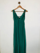 Load image into Gallery viewer, Gerard Darel Women&#39;s Silk Maxi Dress | EU36 UK8 | Green
