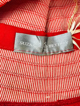 Load image into Gallery viewer, Suzanne Bettley Women&#39;s Striped Sun Hat | One Size | Red
