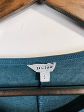 Load image into Gallery viewer, Jigsaw Women&#39;s Linen T-Shirt | S UK8 | Blue
