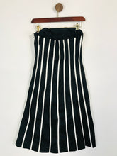 Load image into Gallery viewer, Coast Women&#39;s Striped Sleeveless A-Line Dress | UK10 | Black
