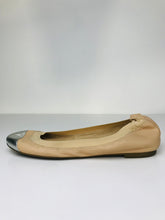 Load image into Gallery viewer, Dune Women&#39;s Leather Slip On Flats Shoes | EU37 UK4 | Beige
