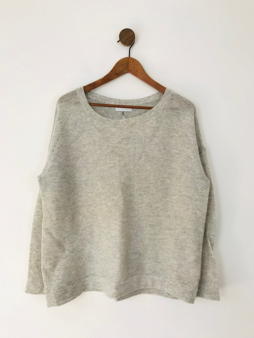 The White Company Women's Loose Fit Jumper | UK16 | Grey