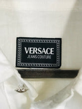 Load image into Gallery viewer, Versace Men&#39;s Cotton Linen Button-Up Shirt | L | White
