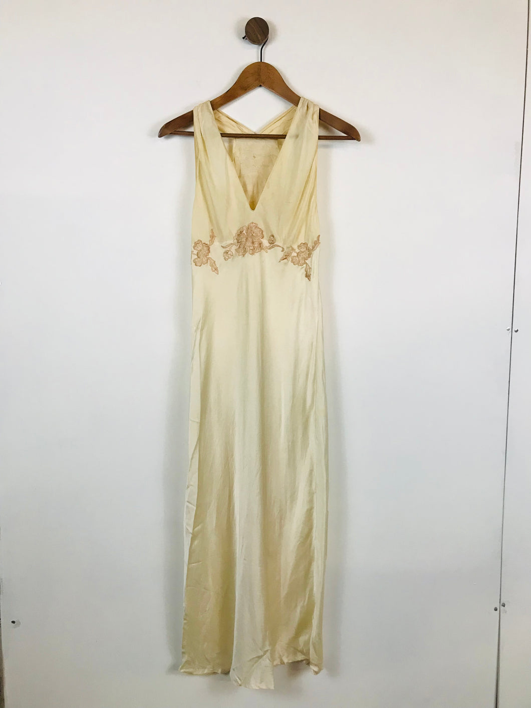 La Perla Women's Silk Nightdress Midi Dress | 1 UK8-10 | Beige