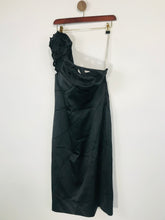 Load image into Gallery viewer, Karen Millen Women&#39;s Asymmetrical Fitted Bodycon Dress | UK12 | Black
