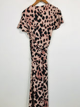 Load image into Gallery viewer, Dancing Leopard Women&#39;s Leopard Print Wrap Dress | UK12 | Pink
