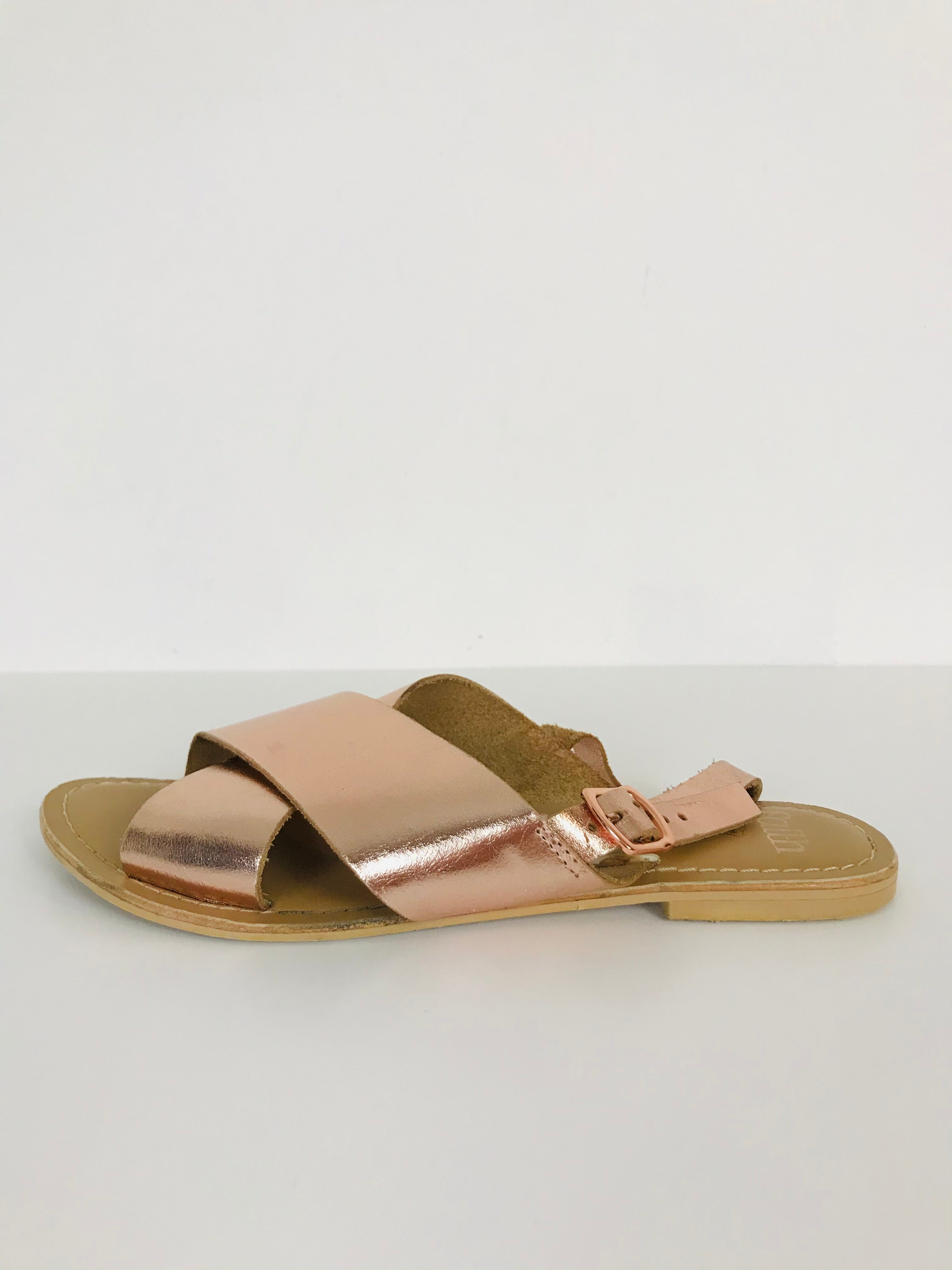 faith rose gold sandals