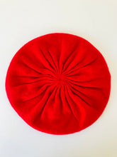 Load image into Gallery viewer, County Cashmere Women’s Knit Beret Hat | One Size | Red
