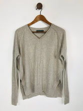 Load image into Gallery viewer, Velvet Cashmere Women&#39;s Cashmere V Neck Jumper | UK10 | Grey
