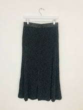 Load image into Gallery viewer, Arket Women’s Glittery Knit Aline Maxi Skirt NWT | UK8-10 | Black
