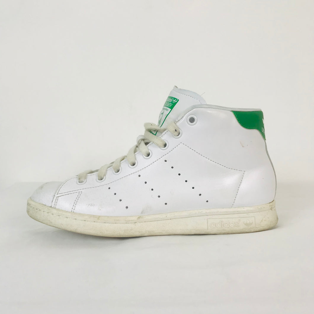 Adidas Mens Stan Smith High Top Trainers | UK6.5 | White Green