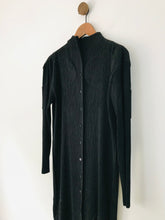 Load image into Gallery viewer, Issey Miyake Women&#39;s Pleated Long Sleeve Maxi Dress | 2 UK10-12 | Black

