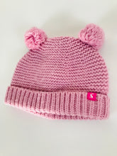 Load image into Gallery viewer, Joules Kid&#39;s Knitted Pom Pom Ears Hat  | 1-2 Years | Pink
