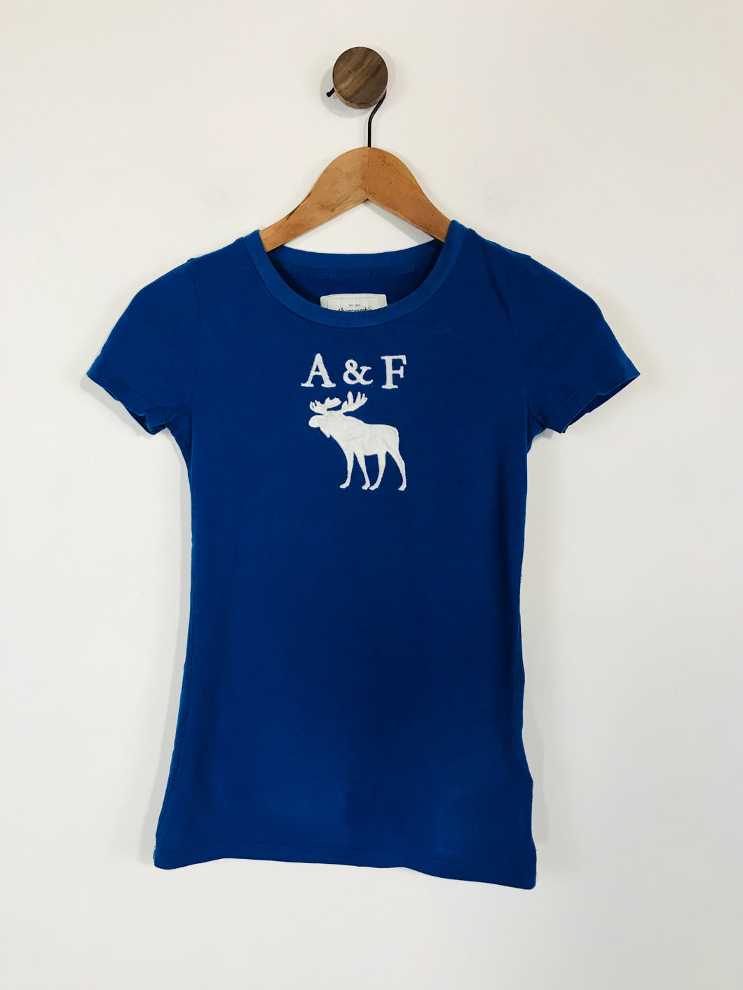 Abercrombie & Fitch Women's Slim Fit T-Shirt  | XS UK6-8 | Blue