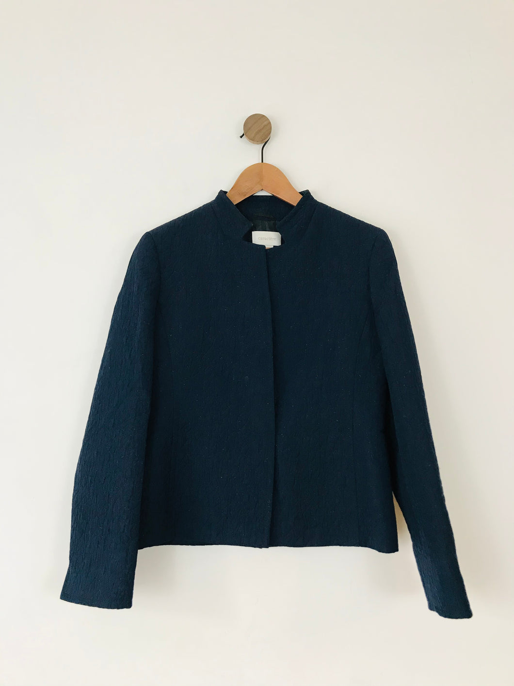 Caractere Women’s Quilted Blazer Jacket | UK12 | Blue