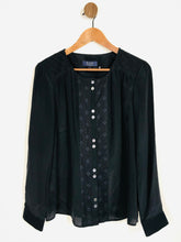 Load image into Gallery viewer, Ella by Viyella Women&#39;s Silk Lace Blouse NWT | UK14 | Blue
