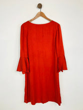 Load image into Gallery viewer, Jigsaw Women&#39;s Bell Sleeve Shift Dress | UK14 | Red
