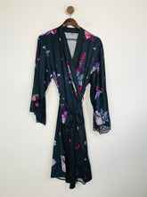 Load image into Gallery viewer, B by Ted Baker Women&#39;s Floral Satin Dressing Gown NWT | UK8-10 | Black
