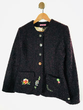 Load image into Gallery viewer, Joe Browns Women&#39;s Tweed Wool Blazer Jacket | UK12 | Purple

