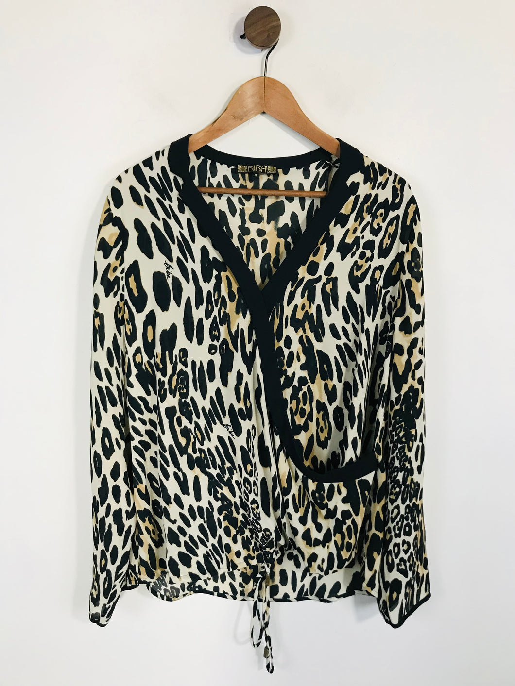 Biba Women's Leopard Print Blouse | UK18 | Multicoloured