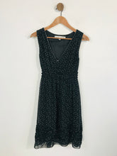 Load image into Gallery viewer, Max Studio Women&#39;s Polka Dot Ruffle A-Line Dress | S UK8 | Black
