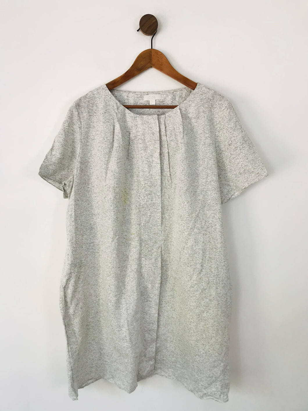 Cos Women's Cotton Shift Dress | EU44 UK16 | Grey