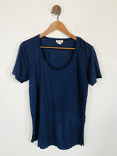 Load image into Gallery viewer, Fat Face Women&#39;s Linen T-Shirt | UK10 | Blue
