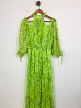 Load image into Gallery viewer, Coast Women&#39;s Floral Pleated Midi Dress NWT | UK10 | Green
