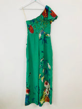Load image into Gallery viewer, Eva Franco Anthropologie Women’s Floral One Shoulder Jumpsuit | UK6 | Green
