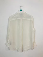 Load image into Gallery viewer, Zara Women’s 100% Silk Oversized Shirt NWT | M UK10-12 | White
