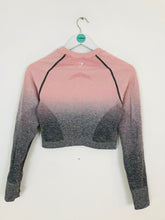 Load image into Gallery viewer, Gymshark Women’s Long Sleeve Gym Crop Top | M | Grey
