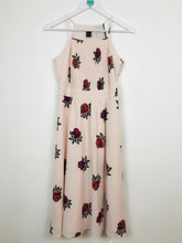 Load image into Gallery viewer, Ann Taylor Womens Midi Aline Dress | UK8 | Pink Floral

