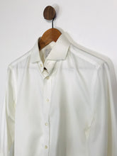 Load image into Gallery viewer, Charles Tyrwhitt Men&#39;s Cotton Smart Button-Up Shirt | 14.5 | White
