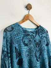 Load image into Gallery viewer, Postcard Women&#39;s Patterned Layered Blouse | Size 2 | Blue
