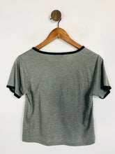Load image into Gallery viewer, Topshop Women&#39;s Crop T-Shirt | UK10 | Grey
