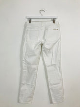 Load image into Gallery viewer, 7 For All Mankind Women’s Skinny Cropped Jeans | 27 UK10 | White
