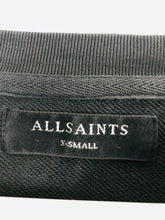 Load image into Gallery viewer, Allsaints Women’s Leopard Print Oversized Sweatshirt Jumper | XS | Black
