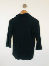 Load image into Gallery viewer, Joseph Women&#39;s Long Sleeve Polo Shirt | L UK14 | Black
