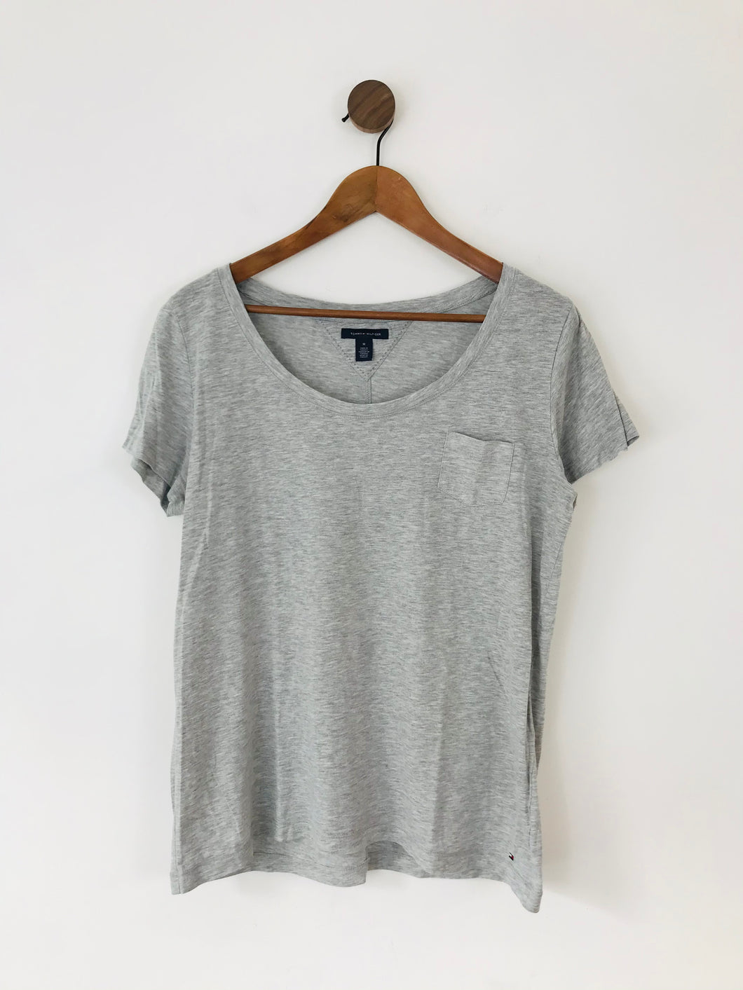 Tommy Hilfiger Women’s Short Sleeve T-shirt | UK10-12 M | Grey